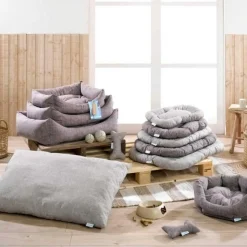 Coussin pour Chien & Chat Eco Blu 50cm Lin