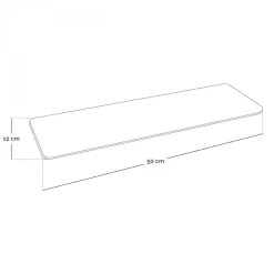 Coussin, tour de cou chauffant 50 x 12 cm - Cosy - Gris