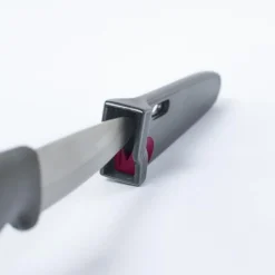 Couteau d'Office Avec Aiguiseur Allure 21cm Gris