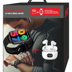 Écouteurs CrossBuds TWS + Montre connectée Swatch CR36
