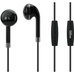 Écouteurs filaires Q.1590 - Noir/Argent