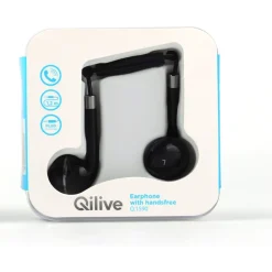 Écouteurs filaires Q.1590 - Noir/Argent