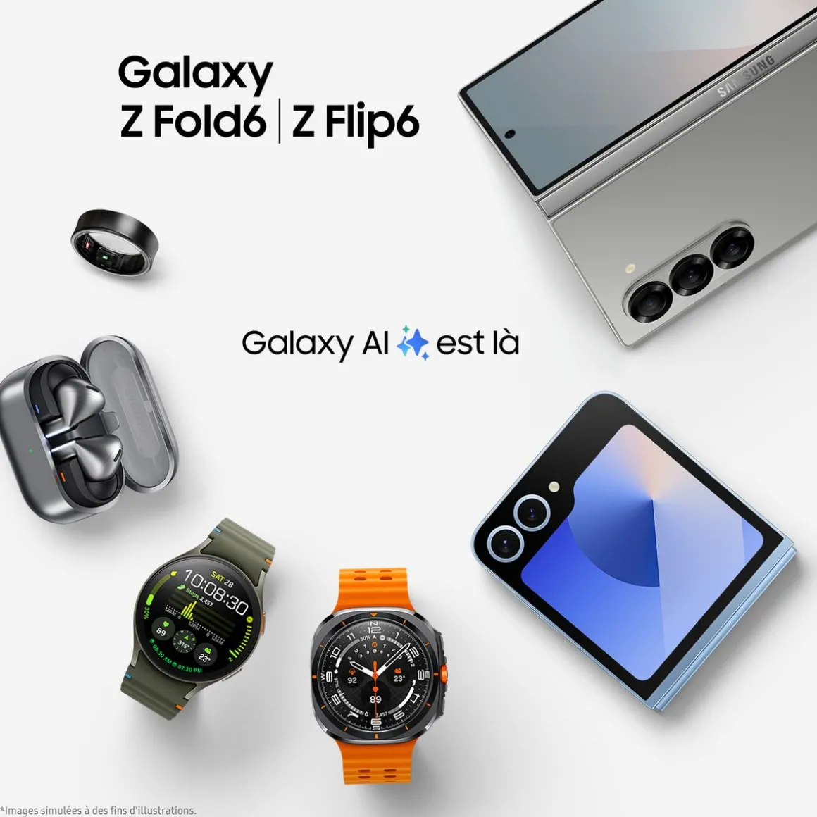 Écouteurs Galaxy Buds 3 - Gris