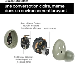 Écouteurs Galaxy Buds 2 Buds avec Galaxy AI - Noir