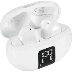 Écouteurs Q1421 TWS écran LED - Blanc