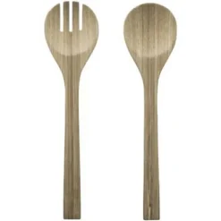 Couverts à Salade Bambou 30cm Naturel
