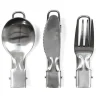 Couverts Pliables Facile à Emporter 8cm Argent