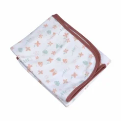 Couverture Bébé Forêt Magique 75x75cm Blanc