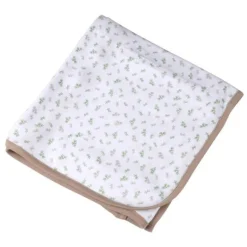 Couverture Bébé en Coton Koala 75x75cm Blanc