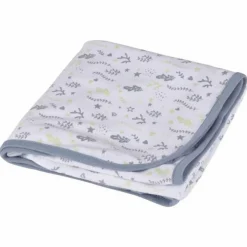 Couverture Bébé en Coton Océan 75cm Bleu