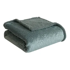 Couverture flannel et sherpa