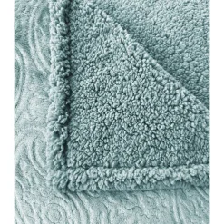 Couverture flannel et sherpa