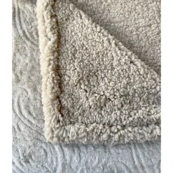 Couverture flannel et sherpa