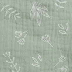 Couverture pour Bébé Coton 75x75cm Vert Céladon