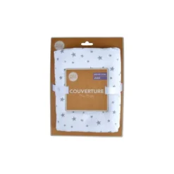 Couverture pour Bébé Coton 75x75cm Blanc