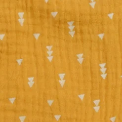 Couverture pour Bébé Coton 75x75cm Moutarde