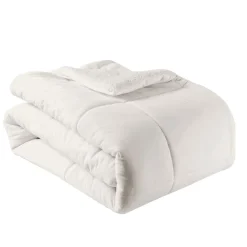 Couvre lit matelassé double face velours/sherpa BIEN CHEZ SOI