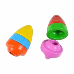 Crayons de Cire 6 Couleurs Fusée Multicolore