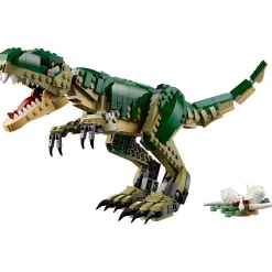 Creator 31151 - T-Rex - Dinosaure Jouet à Transformer en Tricératops ou en Ptérodactyle - Set de Construction