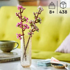 Creator 40725 Les Fleurs de Cerisier, Décoration de Chambre et Accessoire de Bureau, Modèle Bouquet de Fleurs