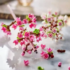 Creator 40725 Les Fleurs de Cerisier, Décoration de Chambre et Accessoire de Bureau, Modèle Bouquet de Fleurs