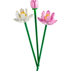 Creator 40647 Les Fleurs de Lotus, Kit de Construction pour Filles et Garçons Dès 8 Ans, avec 3 Fleurs Artificielles