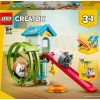 Creator 3en1 31155 La Roue du Hamster, Jouets Transformables pour Hamster avec Maison et Accessoires