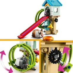 Creator 3en1 31155 La Roue du Hamster, Jouets Transformables pour Hamster avec Maison et Accessoires