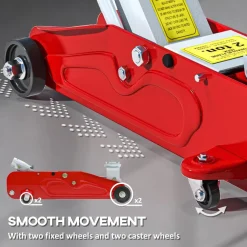 Cric de levage hydraulique - cric de levage réglable 12-30 cm métal rouge noir