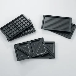 Croque-gaufre-gril 3 plaques 1000w - sa2968