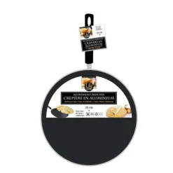Crêpière en Aluminium Tous feux 28cm Noir