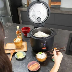 Cuiseur à riz 400w 1.2l noir - DOC298