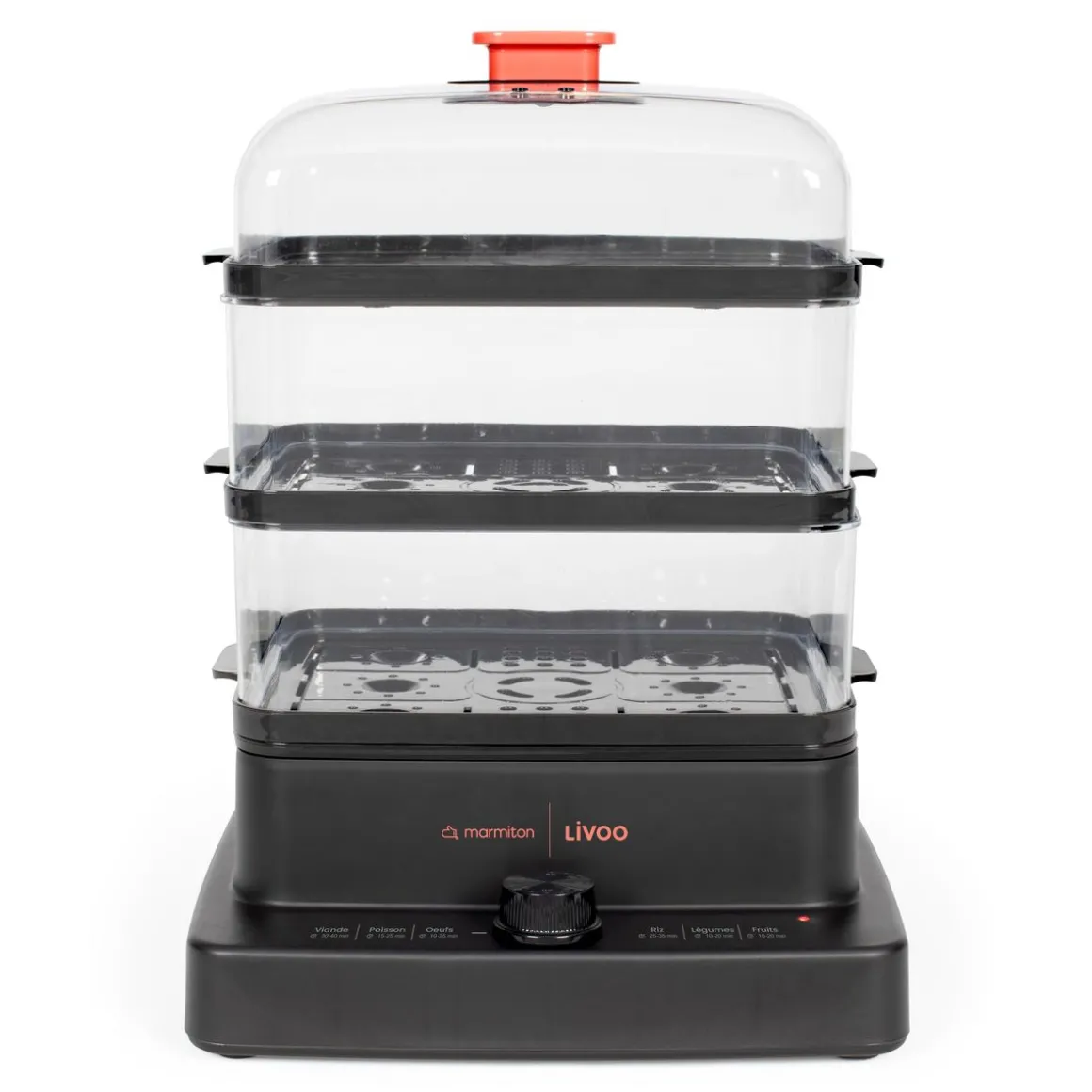 Cuiseur vapeur 3 paniers 1200w - DOC300