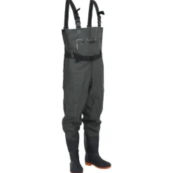 Cuissardes avec bottes et ceinture vert foncé taille 42