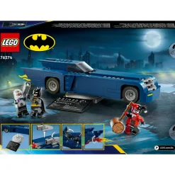 DC Comics Batman - Batman Avec la Batmobile Contre Harley Quinn et Mr. Freeze - Véhicule de la Série TV d'Animation