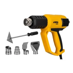 Décapeur thermique 2000W 450° et 600° C Mallette 5 accessoires VITO
