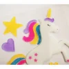 Décoration de fenêtre en gel - Licorne - Paillettes