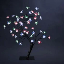 Décoration Lumineuse Arbre Prunus 45cm Multicolore