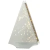 Décoration Lumineuse Led Triangle 25cm Gris & Or