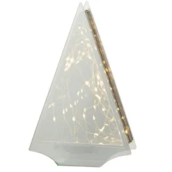 Décoration Lumineuse Led Triangle 25cm Gris & Or