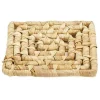 Dessous de Plat Carré Tressé 15cm Beige