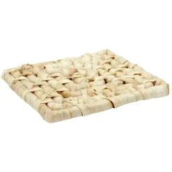 Dessous de Plat Carré Tressé 15cm Beige