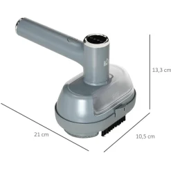 Défroisseur à vapeur portable 1200 W 2 niveaux de vapeur avec réservoir d'eau 100 ml amovible - steamer chauffage rapide - gris