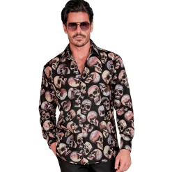 Déguisement Chemise Crânes - Homme - XL