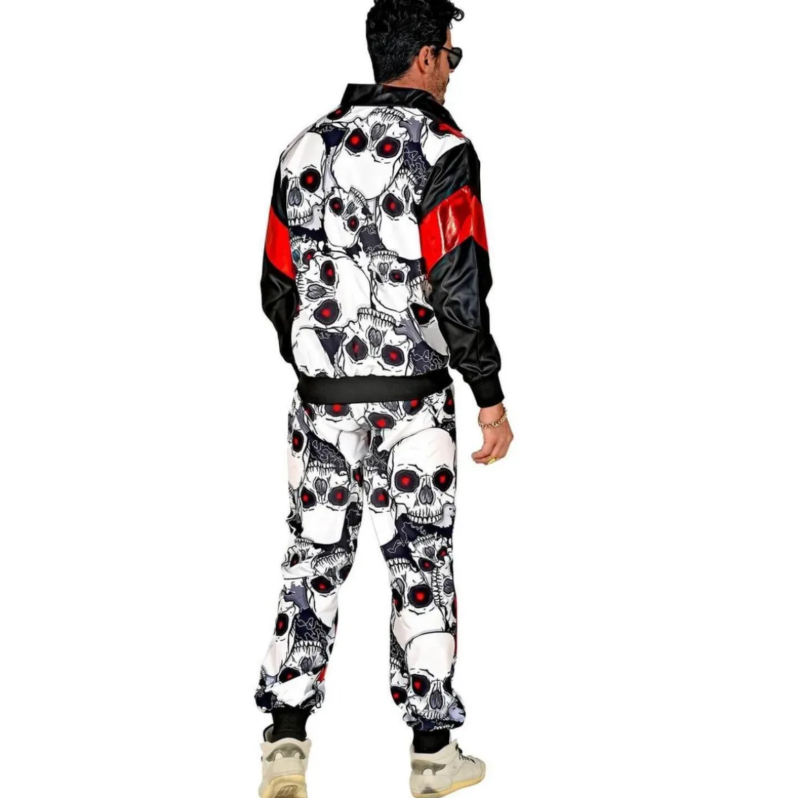 Déguisement cranes noir/rouge - Adulte - XL