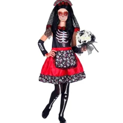 Déguisement jour des morts - Fille - 14/16 ans (156 à 174 cm)