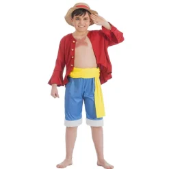 Déguisement Luffy - One Piece - Garçon - 9/10 ans (134 à 140 cm)