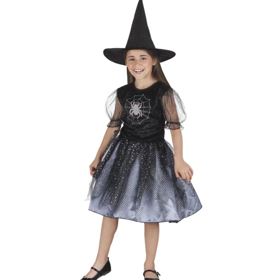 Déguisement Sorcière Araignée - Enfant - 4/6 ans (104 à 116 cm)
