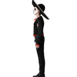 Déguisement squelette mariachi mexicain - Garçon - 5/6 ans (110 à 116 cm)