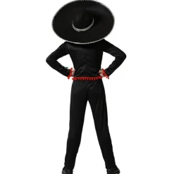Déguisement squelette mariachi mexicain - Garçon - 5/6 ans (110 à 116 cm)